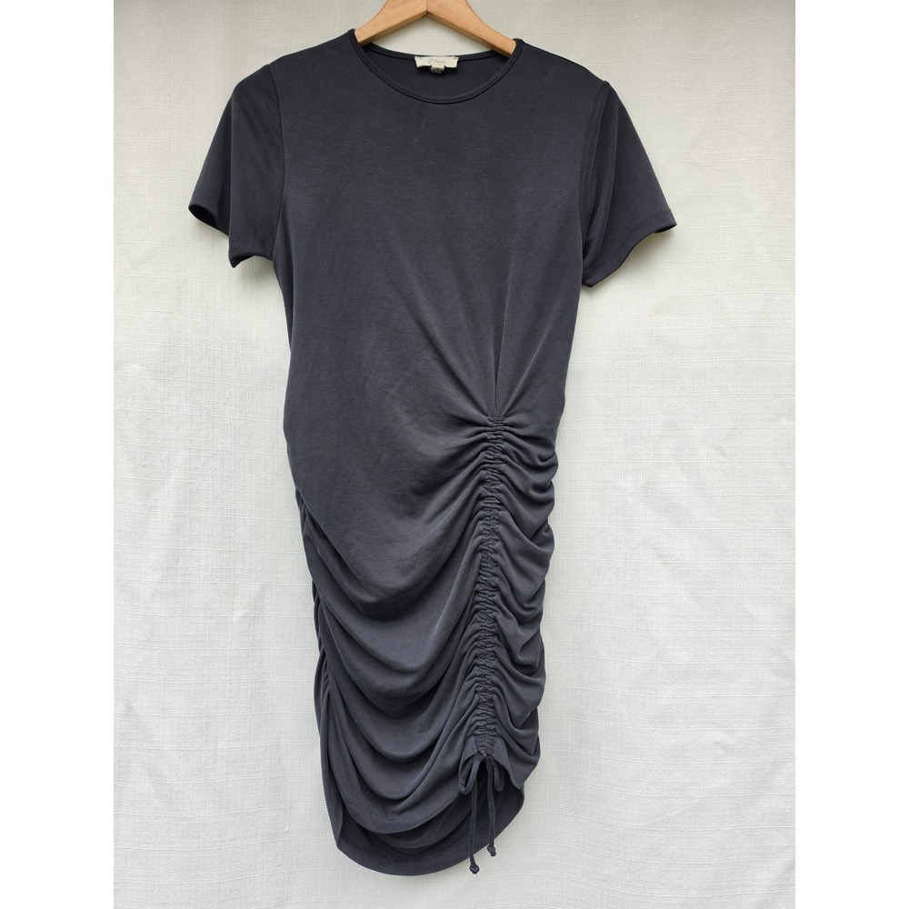 Elan Bodycon Dress Womens S Whimsigoth Minimalist Side Cinch Shirred 90s Grunge